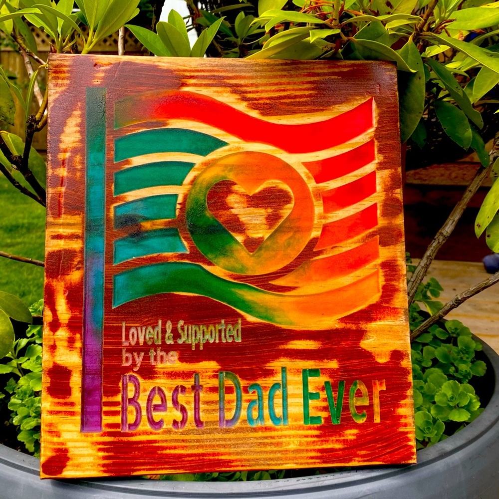 Pride Flag Father’s Day Sign